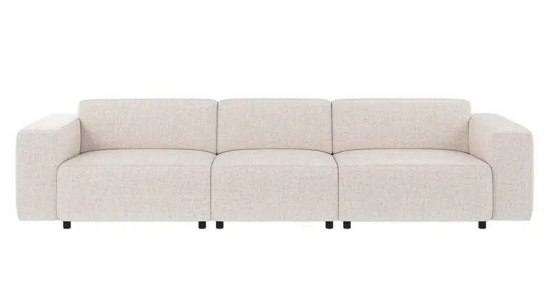 149771 b sb A Willard sofa 4-seater light beige fabric Oscar #1 (c3).