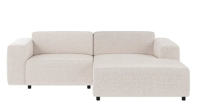149772 b sb A Willard sofa 3-seater-chaise longue R light beige fabric Oscar #1 (c3).