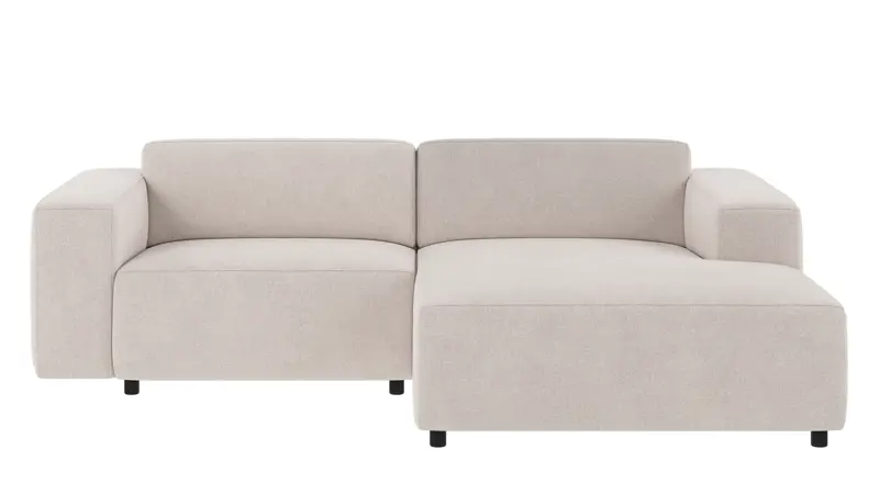 149102 b sb A Willard sofa 3-seater-chaise longue R light beige fabric Brenda #22 (c1).