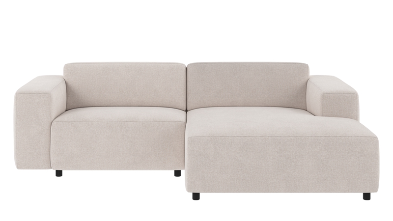 149102 b sb A Willard sofa 3-seater-chaise longue R light beige fabric Brenda #22 (c1).