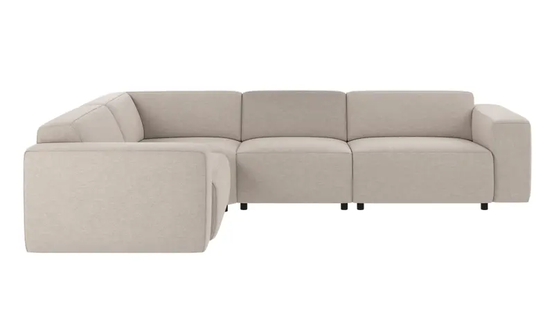 149786 b sb A Willard corner sofa 2+3-seater beige fabric Oscar #124 (c3).