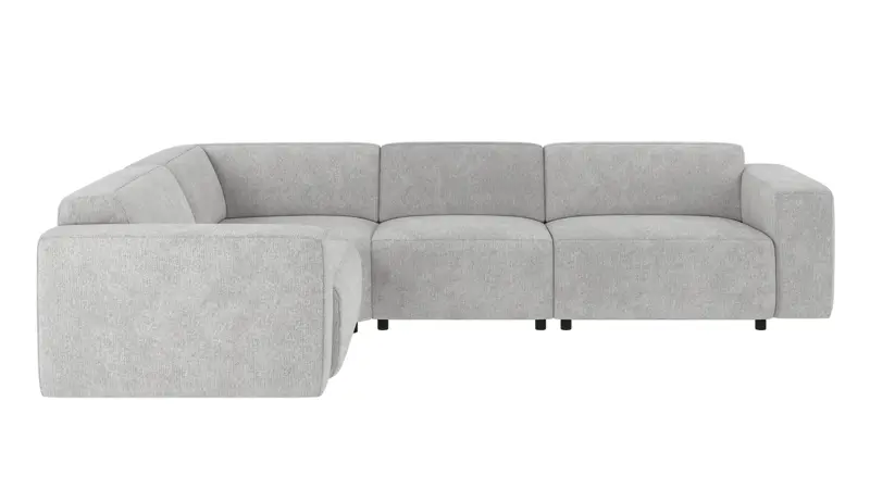 149206 b sb A Willard corner sofa 2+3-seater light grey fabric Max #60 (c2).