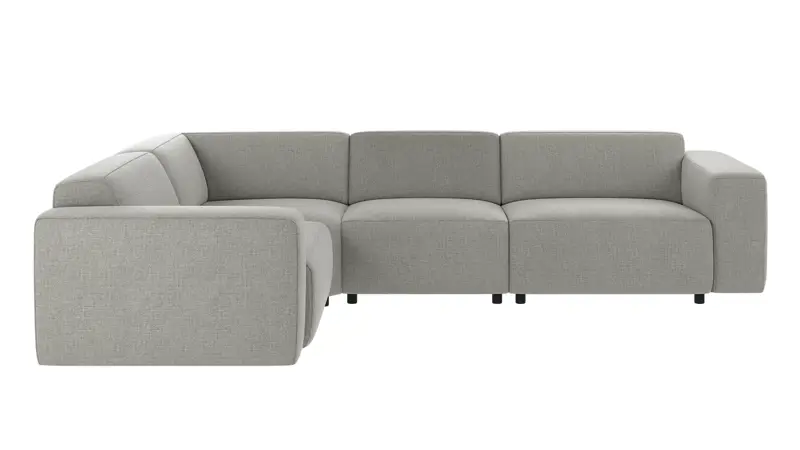 149516 b sb A Willard corner sofa 2+3-seater medium grey fabric Robin #149 (c3).