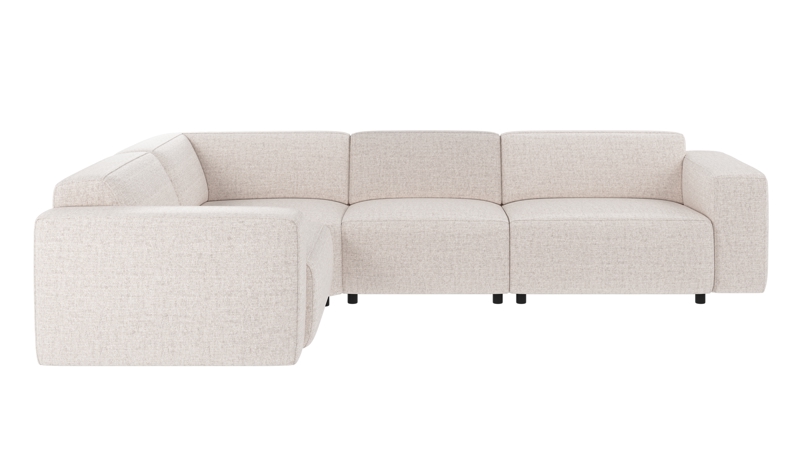 149776 b sb A Willard corner sofa 2+3-seater light beige fabric Oscar #1 (c3).