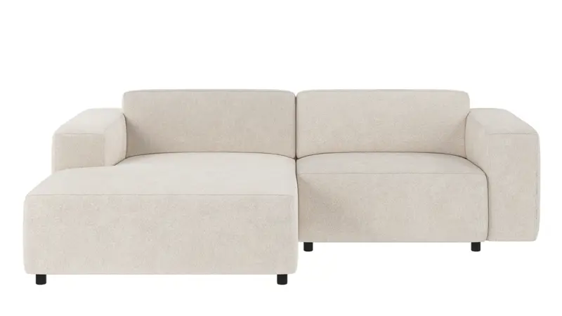 149604 b sb A Willard sofa 3-seater-chaise longue L ivory fabric Anna #20 (c3).