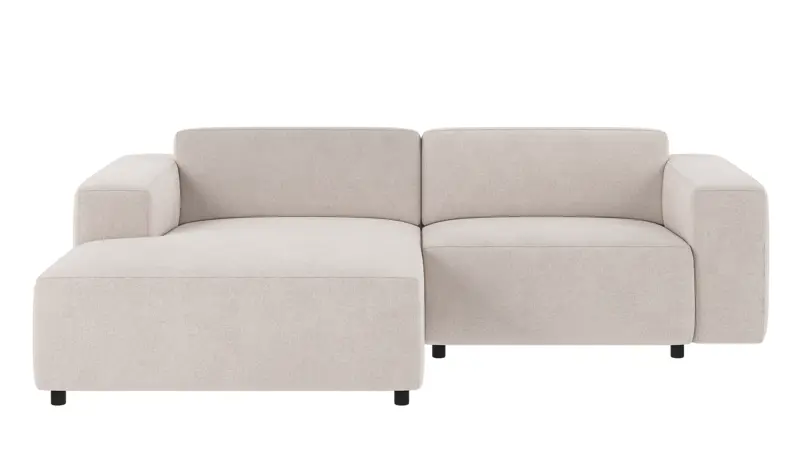 149104 b sb A Willard sofa 3 seater-chaise longue L light beige fabric Brenda #22 (c1).