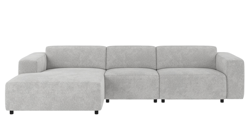 149205 b sb A Willard sofa 4-seater-chaise longue L light grey fabric Max #60 (c2).