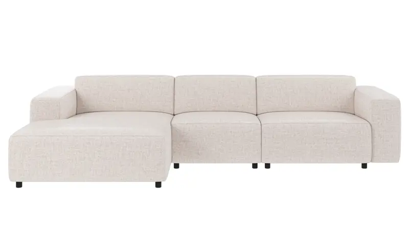 149775 b sb A Willard sofa 4-seater-chaise longue L light beige fabric Oscar #1 (c3).
