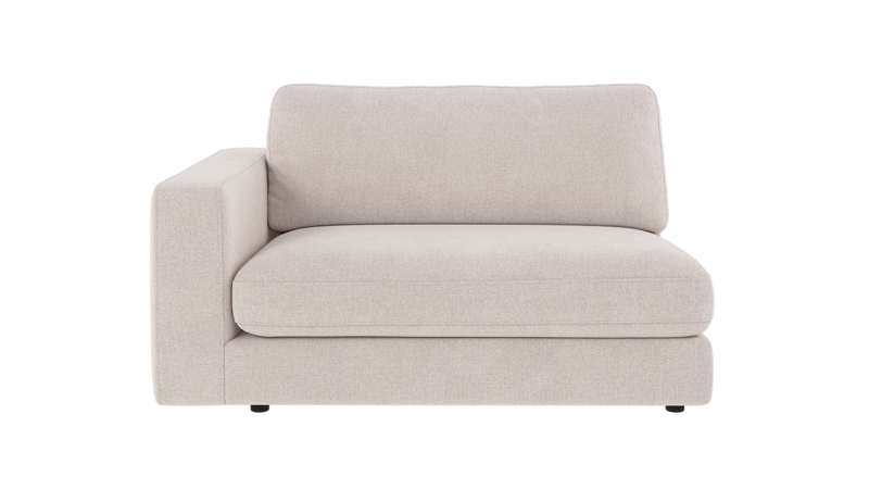 126839 b sb A Duncan 1,5 seater L light beige fabric Brenda #22 (c1).