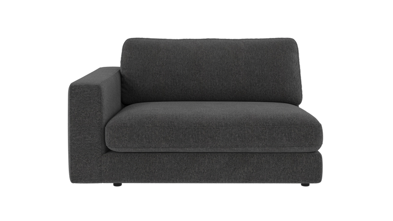 127029 b sb A Duncan 1,5 seater L dark grey fabric Max #169 (c2).