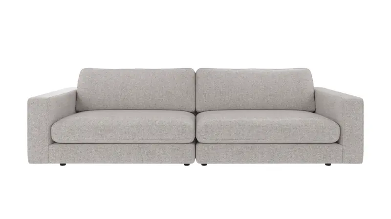 127904 b sb A Duncan sofa 3-seater light grey fabric Oscar #196 (c3).