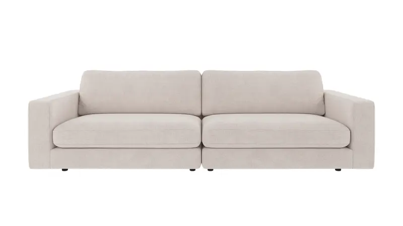 126834 b sb A Duncan sofa 3-seater light beige fabric Brenda #22 (c1).