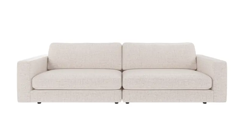127864 b sb A Duncan sofa 3-seater light beige fabric Oscar #1 (c3).
