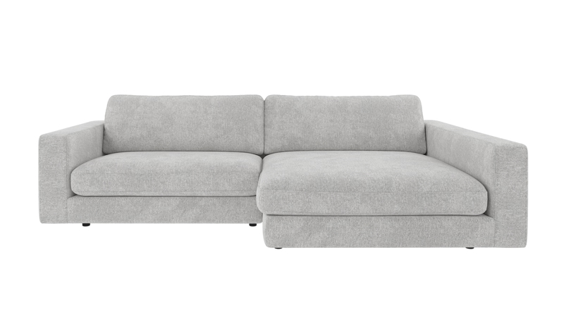 126926 b sb A Duncan sofa 3-seater-chaise longue R light grey fabric Max #60 (c2).