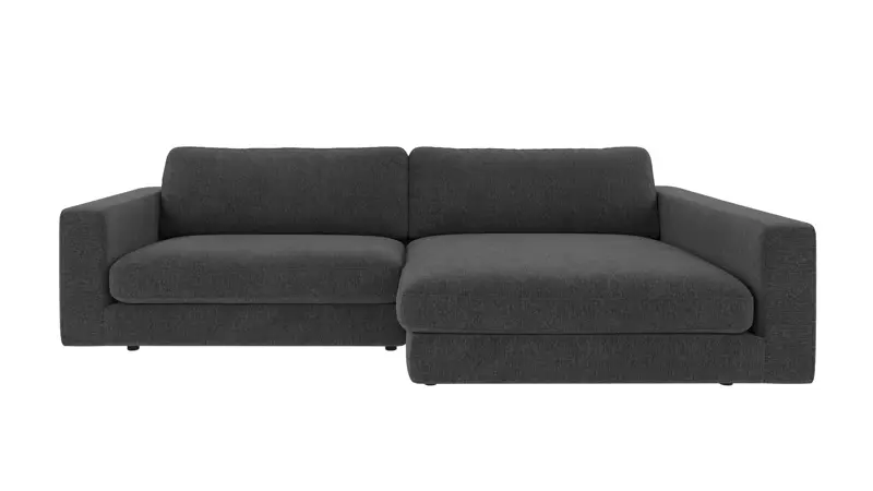 127026 b sb A Duncan sofa 3-seater-chaise longue R dark grey fabric Max #169 (c2).