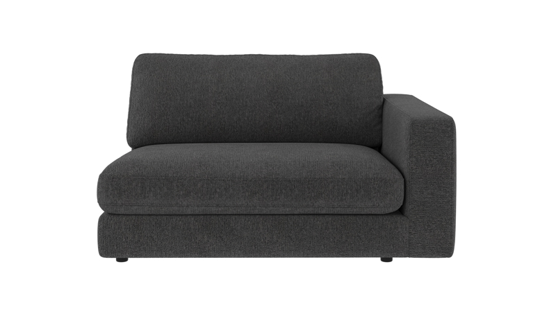 127030 b sb A Duncan 1,5 seater R dark grey fabric Max #169 (c2).