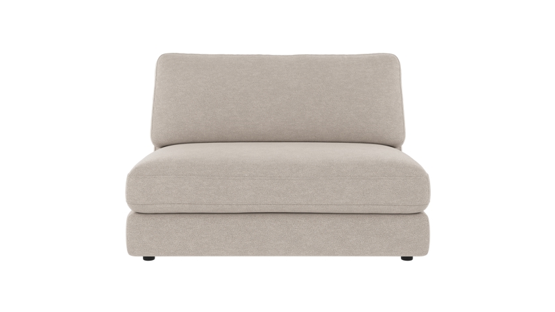 127881 b sb A Duncan 1,5 seat Middle sofa chair beige fabric Oscar #124 (c3).