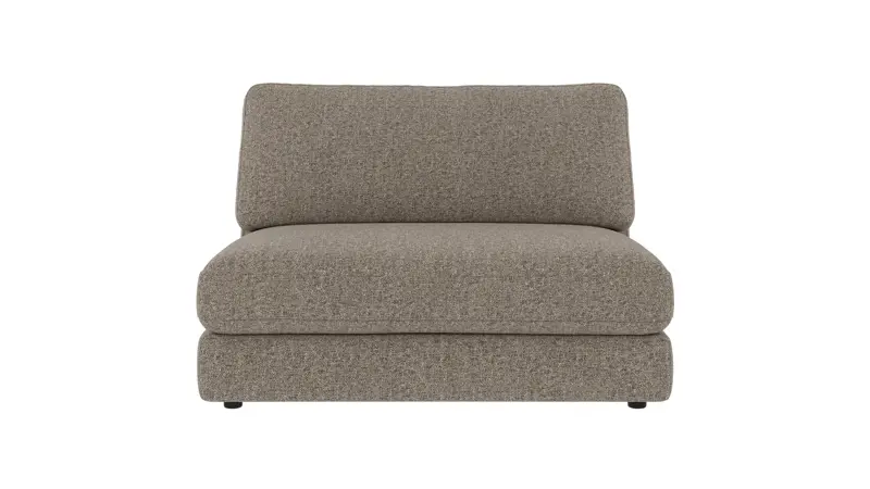 127921 b sb A Duncan 1,5 seat Middle sofa chair light brown fabric Oscar #13 (c3).