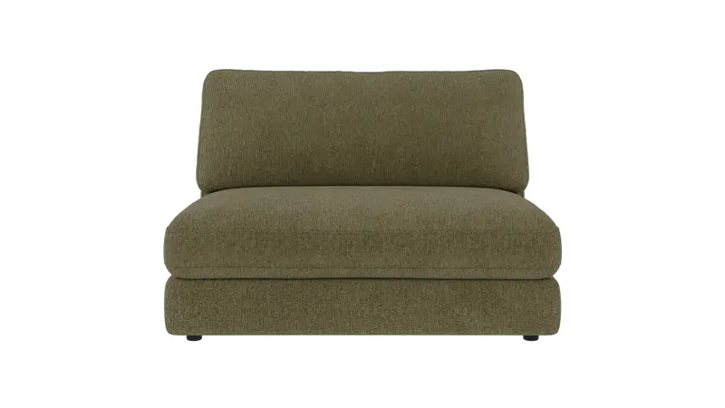 126981 b sb A Duncan 1,5 seat Middle sofa chair dark green fabric Max #88 (c2).