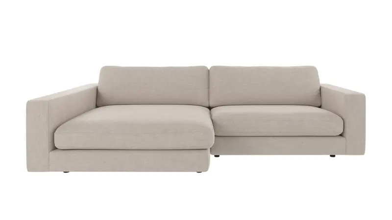 127888 b sb A Duncan sofa 3 seater-chaise longue L beige fabric Oscar #124 (c3).