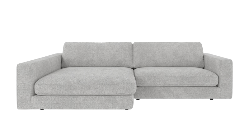 126928 b sb A Duncan sofa 3 seater-chaise longue L light grey fabric Max #60 (c2).
