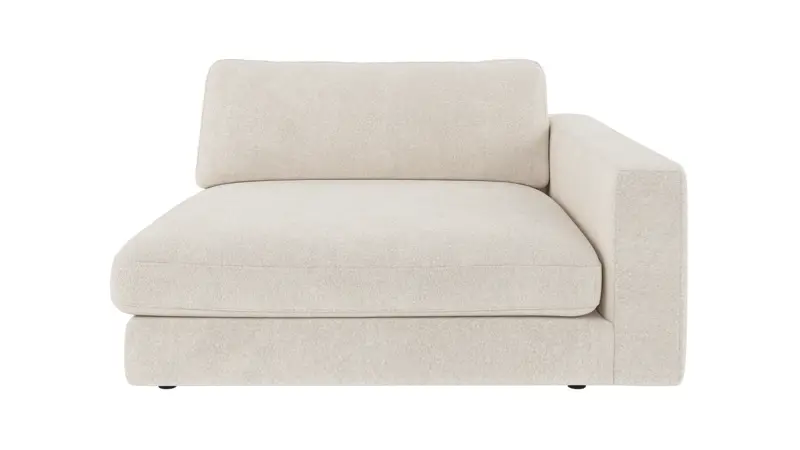 127583 b sb A Duncan 1,5 seater chaise longue R ivory fabric Anna #20 (c3).