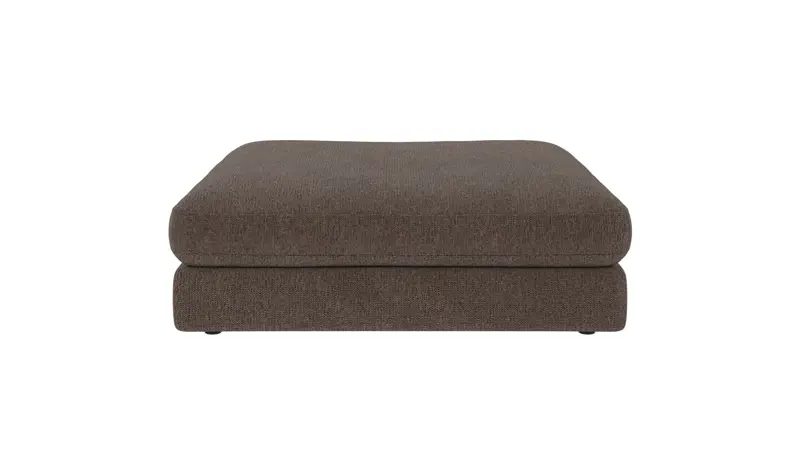 127000 b sb A Duncan foot stool brown-grey fabric Max #176 (c2).