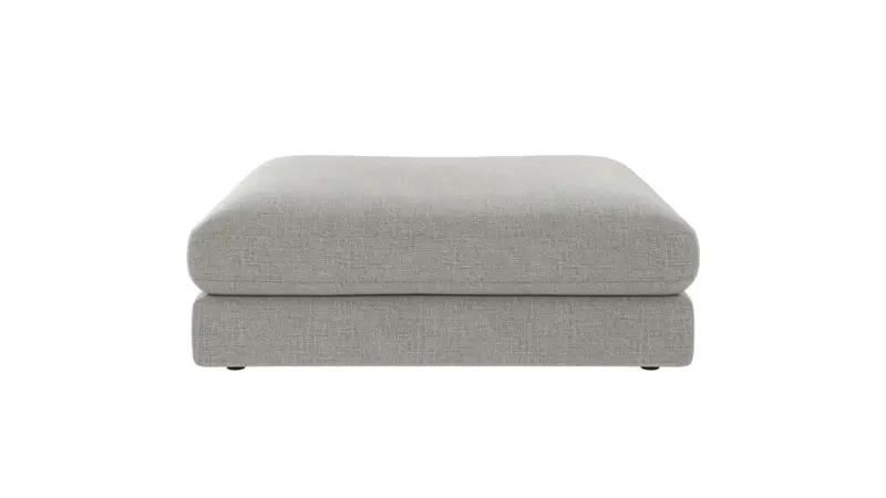 127440 b sb A Duncan foot stool medium grey fabric Robin #149 (c3).