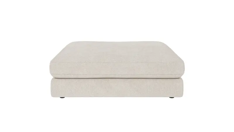 127580 b sb A Duncan foot stool ivory fabric Anna #20 (c3).