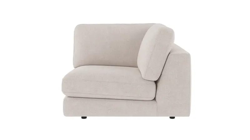 126841 b sb A Duncan 1 seater Corner light beige fabric Brenda #22 (c1).