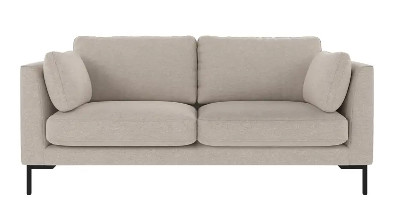 130271 b sb A Corwin sofa 2,5-seater beige fabric Oscar #124 (c3).