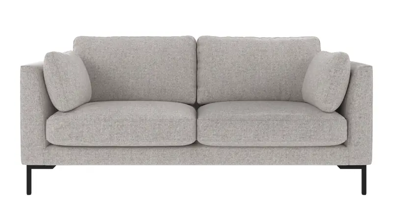 130281 b sb A Corwin sofa 2,5-seater light grey fabric Oscar #196 (c3).