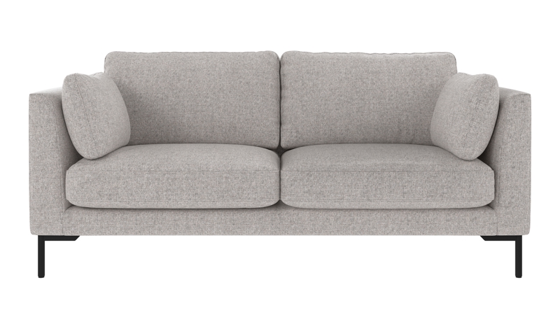 130281 b sb A Corwin sofa 2,5-seater light grey fabric Oscar #196 (c3).