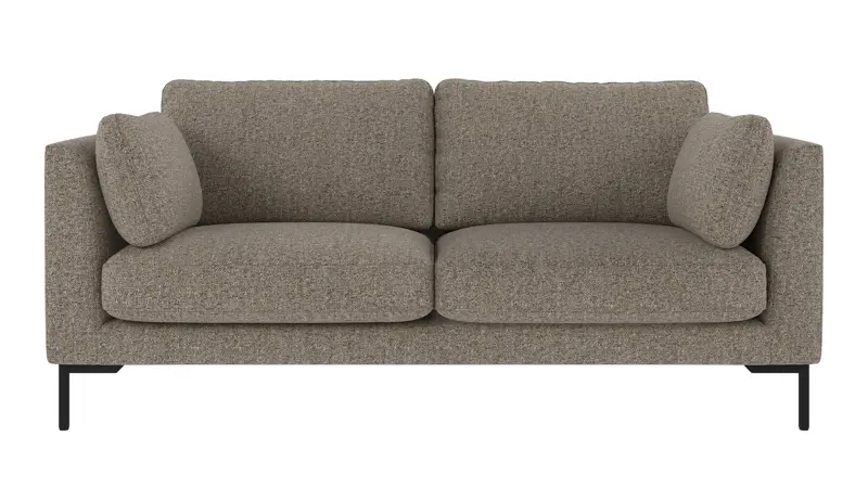 130291 b sb A Corwin sofa 2,5-seater light brown fabric Oscar #13 (c3).
