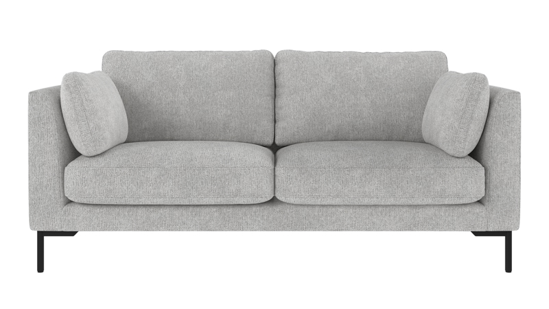 129721 b sb A Corwin sofa 2,5-seater light grey fabric Max #60 (c2).