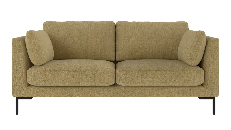 129731 b sb A Corwin sofa 2,5-seater yellow fabric Max #170 (c2).
