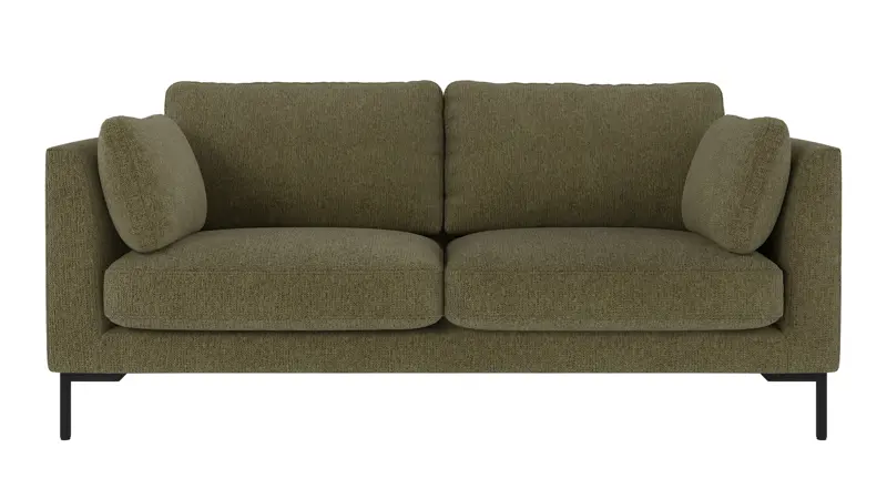 129751 b sb A Corwin sofa 2,5-seater dark green fabric Max #88 (c2).