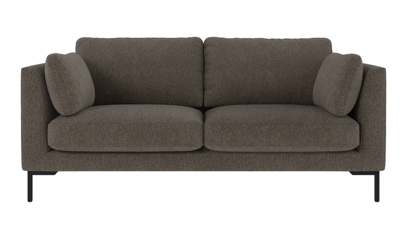 129761 b sb A Corwin sofa 2,5-seater brown-grey fabric Max #176 (c2).