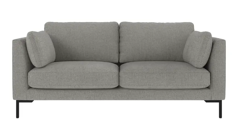 130021 b sb A Corwin sofa 2,5-seater medium grey fabric Robin #149 (c3).