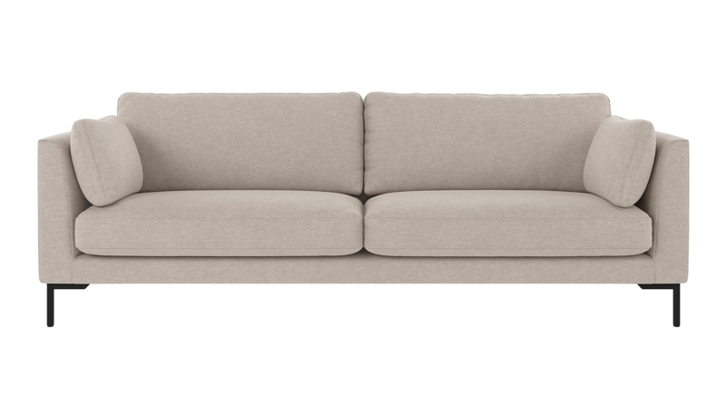 130270 b sb A Corwin sofa 3-seater beige fabric Oscar #124 (c3).