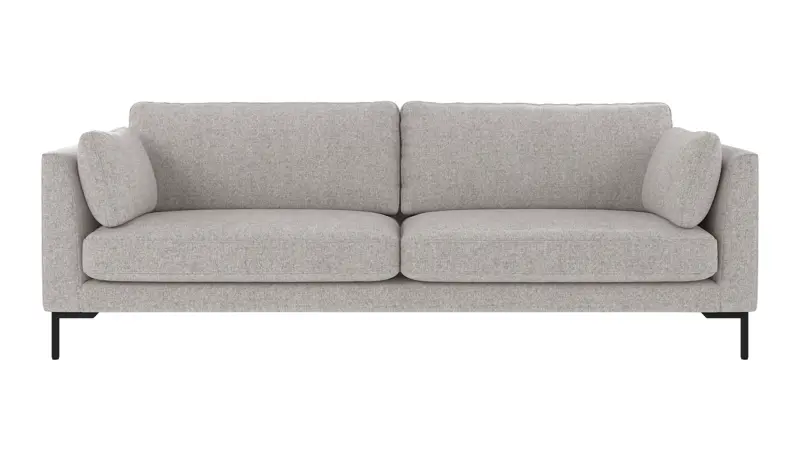 130280 b sb A Corwin sofa 3-seater light grey fabric Oscar #196 (c3).