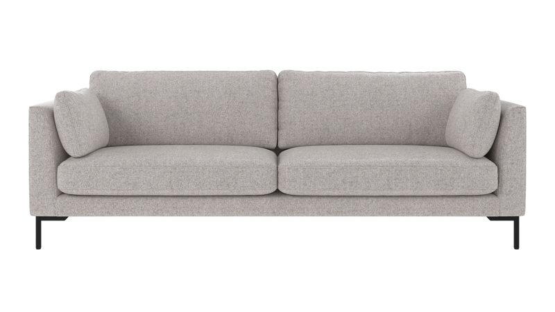 130280 b sb A Corwin sofa 3-seater light grey fabric Oscar #196 (c3).
