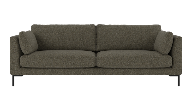 130300 b sb A Corwin sofa 3-seater green-brown fabric Oscar #88 (c3).