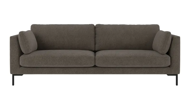 129760 b sb A Corwin sofa 3-seater brown-grey fabric Max #176 (c2).