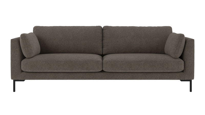 129760 b sb A Corwin sofa 3-seater brown-grey fabric Max #176 (c2).