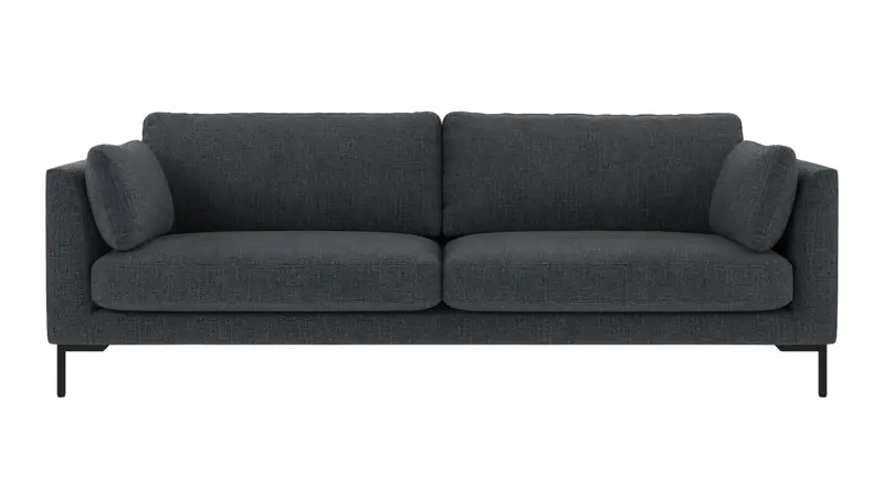 130010 b sb A Corwin sofa 3-seater dark blue fabric Robin #90 (c3).