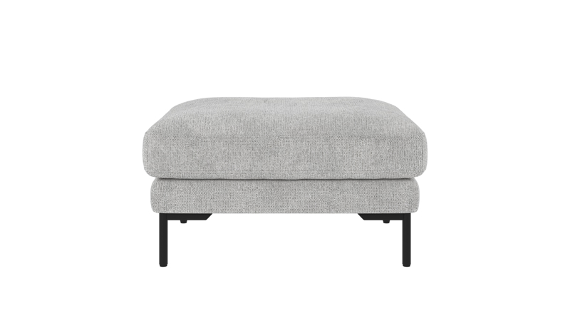 129722 b sb A Corwin foot stool light grey fabric Max #60 (c2).