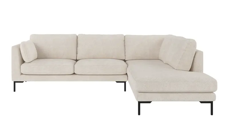 130114 b sb A Corwin corner sofa 2,5+2,5-seater open end R ivory fabric Anna #20 (c3).