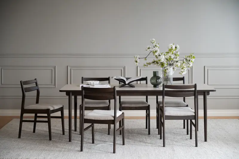 Fairmount esstisch, Holzbeine, Beige/braun, 220x95 cm
