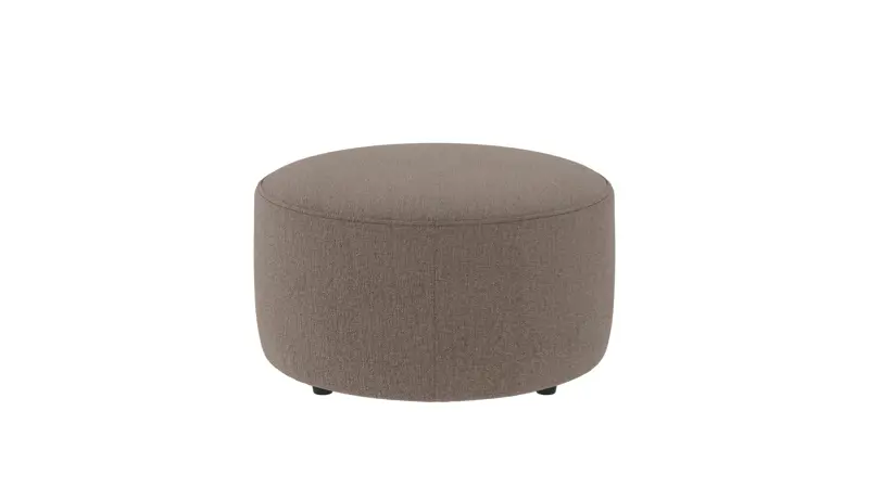 148312 b sb A Joplin pouf Ø70 beige fabric Brenda #34 (c1).